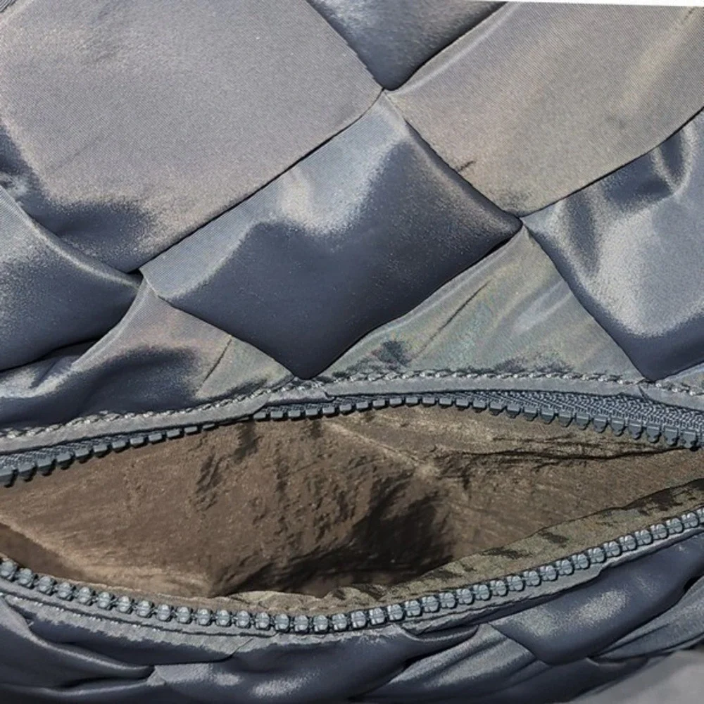 Urban Expressions Quilted‎ Fashion Backpack Blue Nylon Casual Chic Minimalist